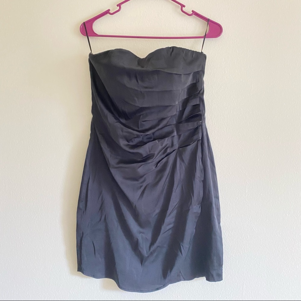 Express Strapless Black Cocktail Dress